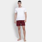 Men's 100% Cotton Boxers, Red, small