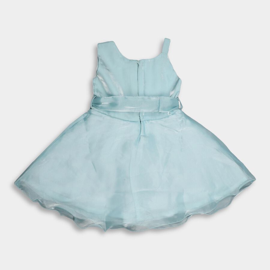 Girls' Frock, एक्वा, large image number null