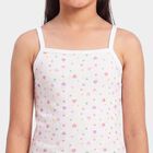 Girls' Pink Cotton Sleeveless Square Neck Vest, हल्का गुलाबी, small