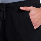 Men's Slim Fit Casual Trousers , Black, small image number null
