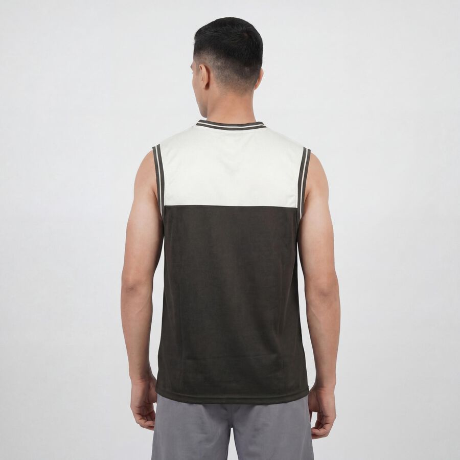 Men's Olive Crew Neck Casual T-Shirt, Olive, large