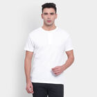 Cotton Solid Henley T-Shirt, White, small image number null