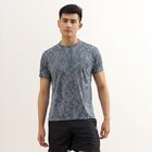 Men's Dark Slate Blue Crew Neck Drifit Tee Shirt, गहरा नीला, small image number null