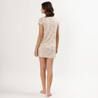 Women's Light Beige Round Neck Casual Nighty, गहरा पीला, small image number null
