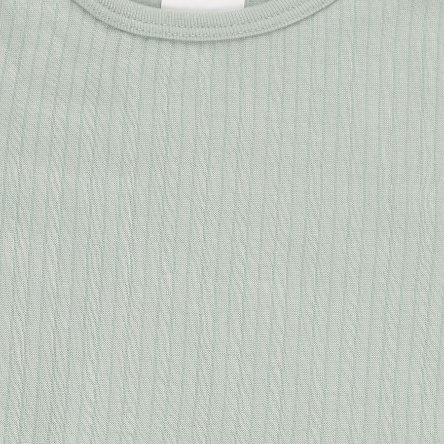 Girls Light Sage Green Round Neck Thermal, Light Green, large image number null