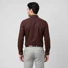 Men's Maroon Regular Fit Formal Shirt, Maroon, small