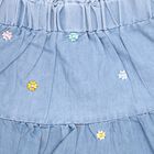 Girls' Skirt , मध्यम नीला, small image number null