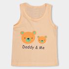 Infants' 100% Cotton Sando Vest , Peach, small image number null