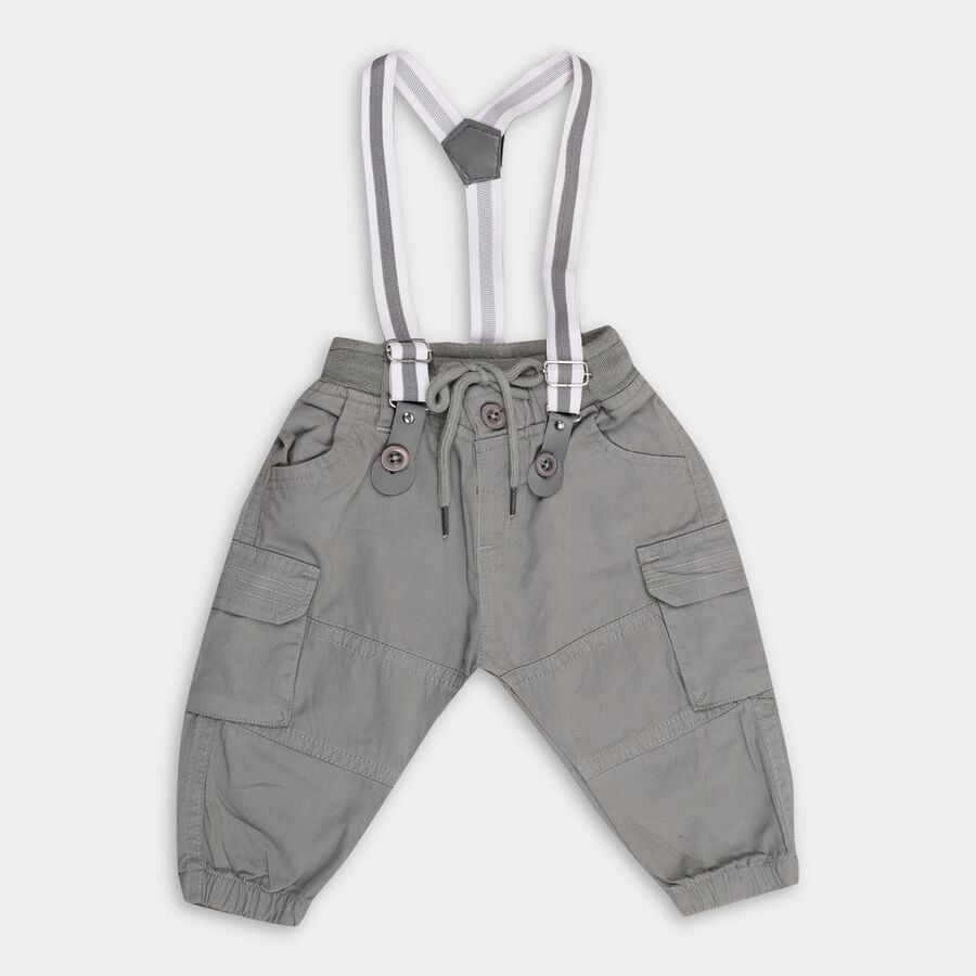 Infants' 100% Cotton Cotton Trousers, हल्का ग्रे, large image number null