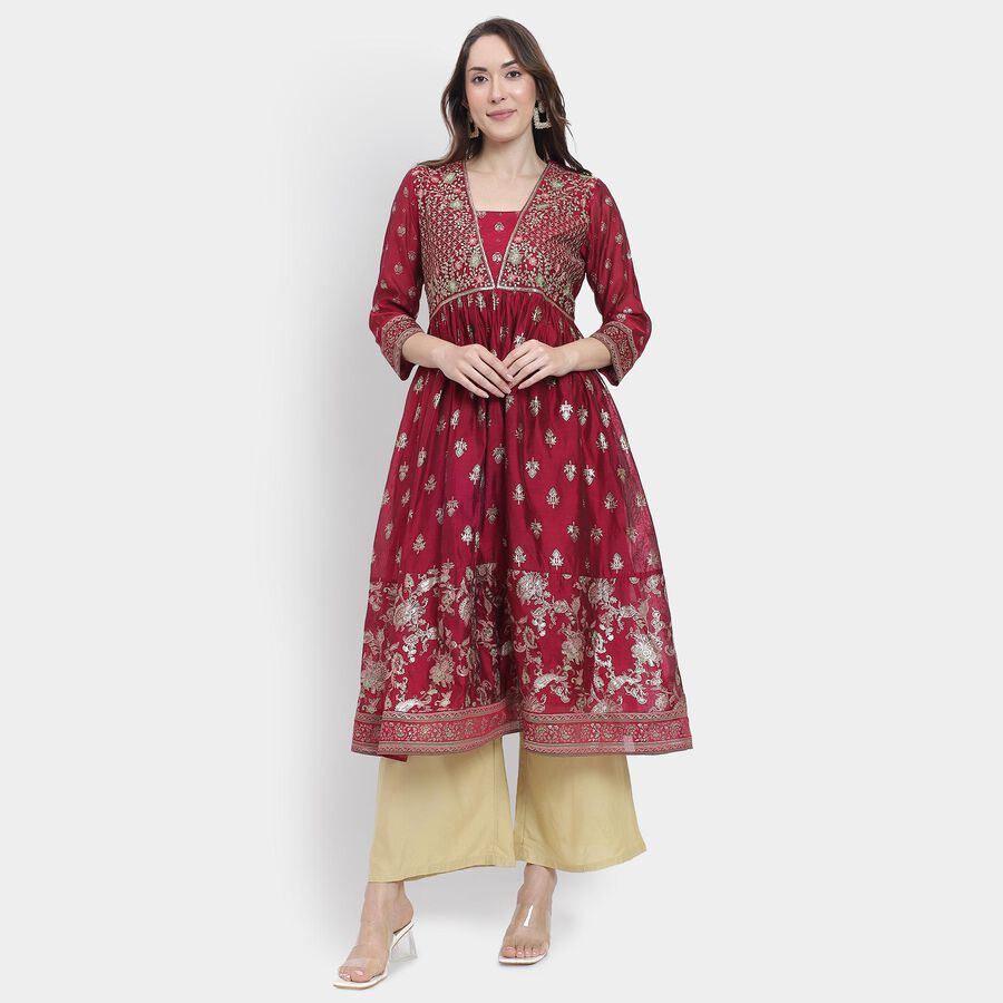 Ladies' Kurta, Fuchsia, large image number null