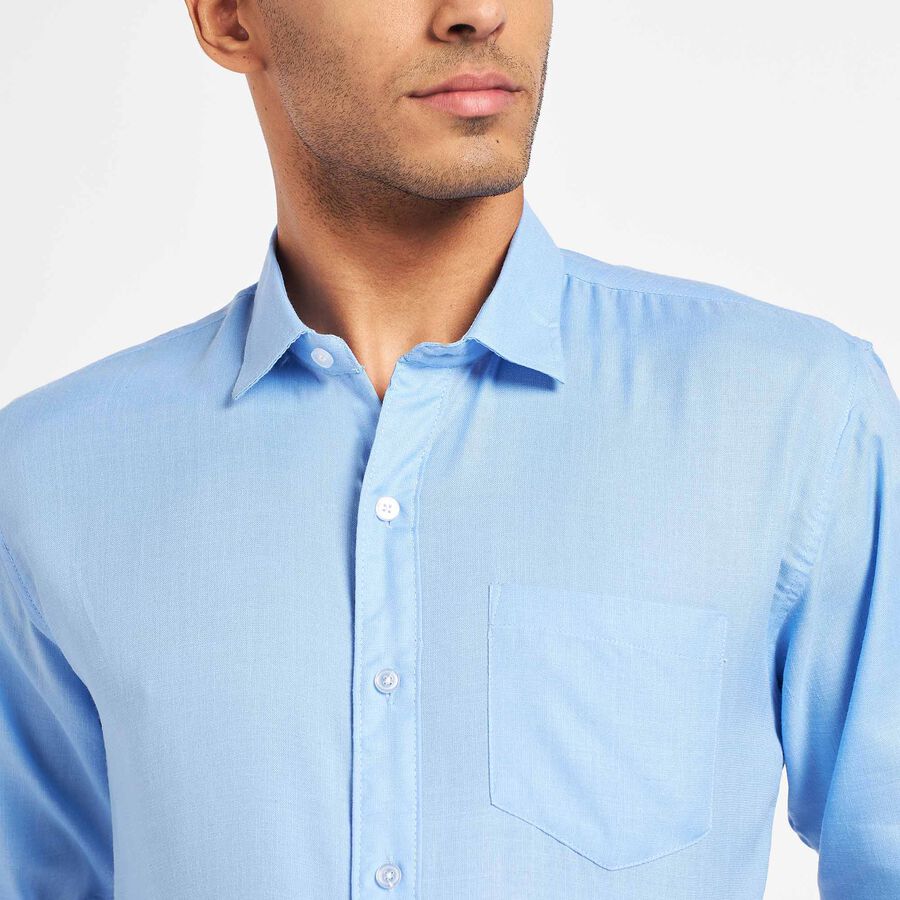 Solid Formal Shirt, Light Blue, large image number null