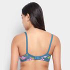 Printed Bra, Teal Blue, small image number null