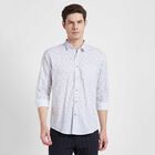 Cotton Printed Casual Shirt, White, small image number null