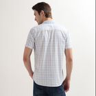 Men's 100% Cotton Regular Collar Casual Shirt, Light Grey, small image number null