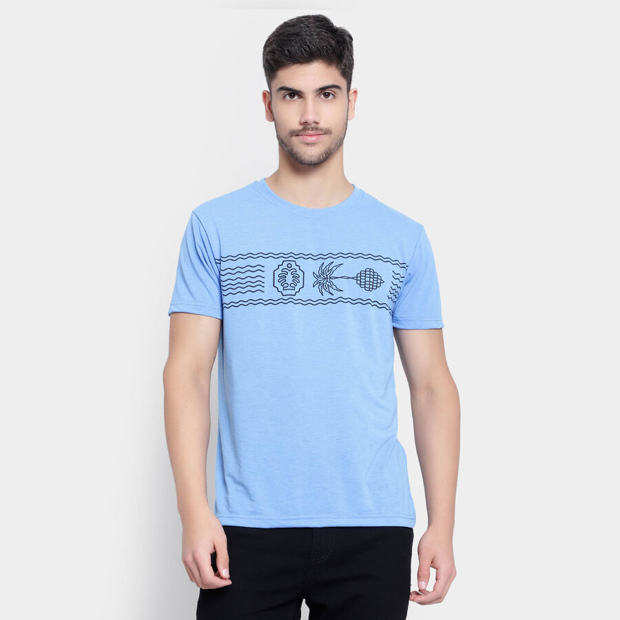 Round Neck T-Shirt, Light Blue, large image number null