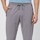 Men's Grey Jogger Fit Side Panel Track Pants, हल्का ग्रे, small