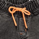 Boys' Charcoal Black Relaxed Fit Jogger Jeans, चारकोल, small image number null