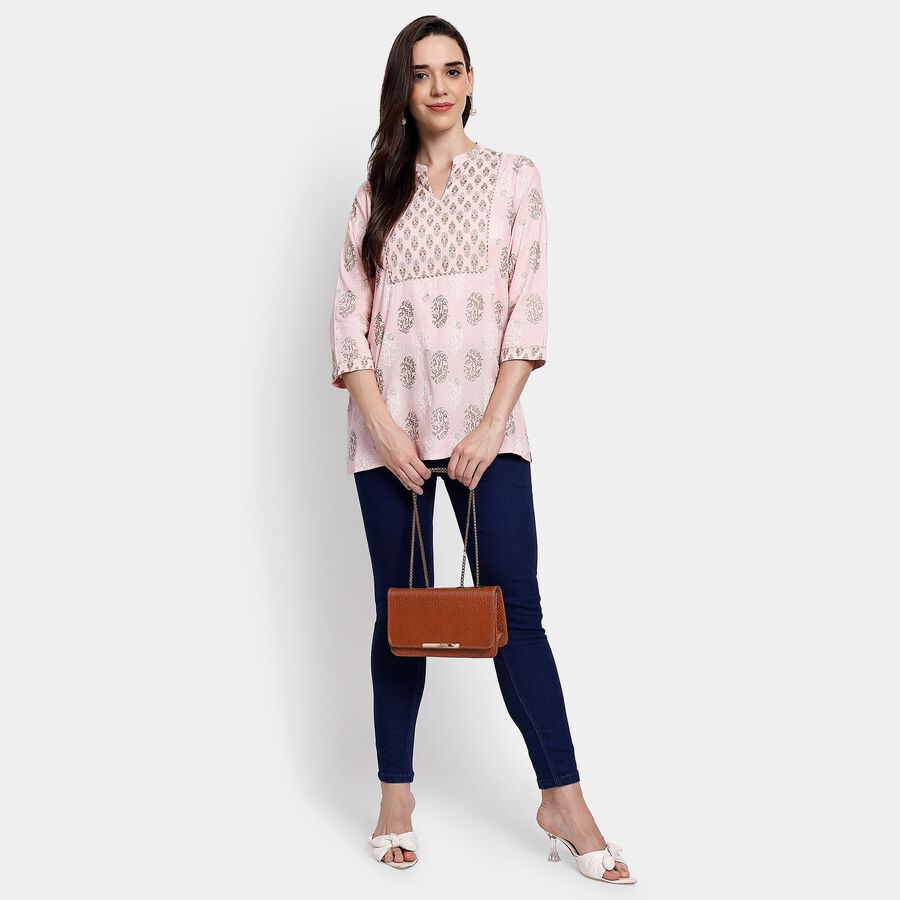 Ladies' Kurti, हल्का गुलाबी, large image number null