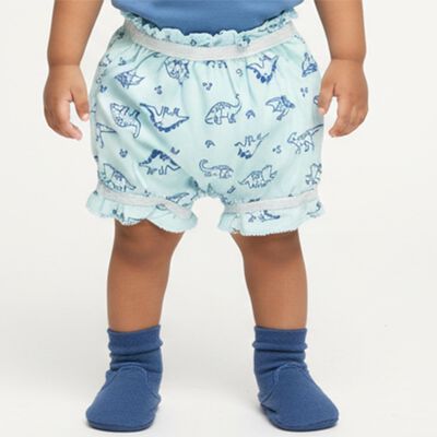Infants Soft Eggshell White Regular Fit Cotton Bloomers