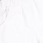 Girls' Muted Denim Blue Ruffle Sleeve Casual Top and White Shorts Set, Light Blue, small image number null