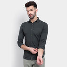 Cotton Solid Casual Shirt, Dark Green, small image number null