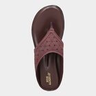 Women Printed Slip-On Sandals, Brown, small image number null