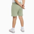 Boys Light Sage Green Printed Elastic Waist Bermuda Shorts, Light Green, small image number null