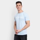 Solid Round Neck T-Shirt, Sky Blue, small image number null