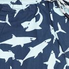 Boys' Navy Blue Printed Elastic Waist Bermuda Shorts, Navy Blue, small image number null