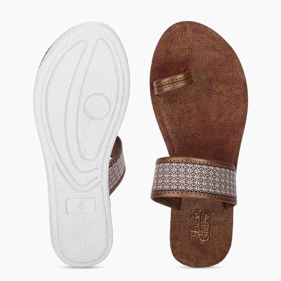 Ladies' Sandal, Brown, large