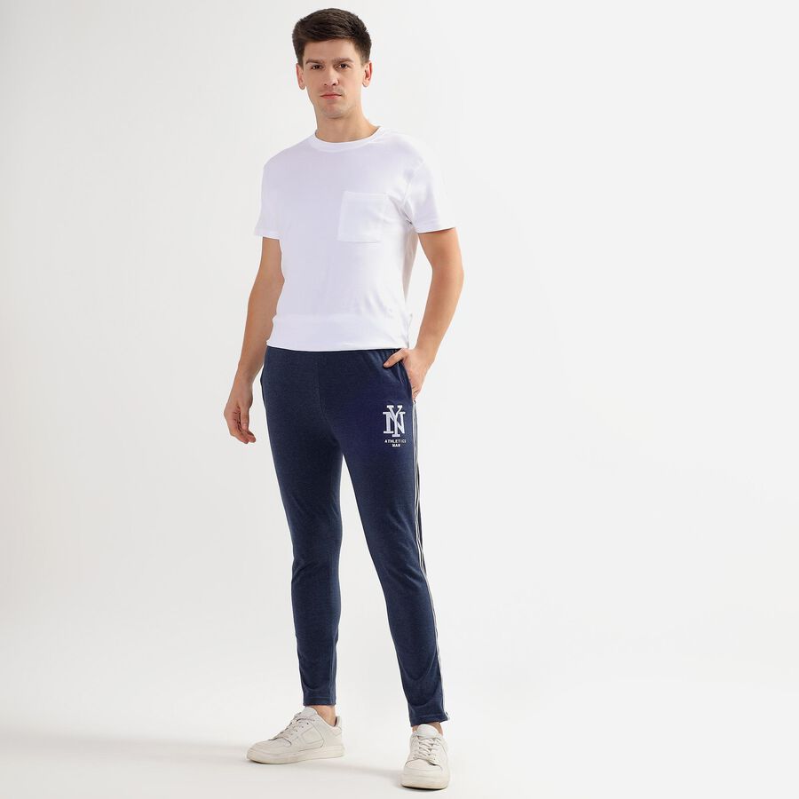 Men's Basic Track Pants , Melange Blue, large image number null