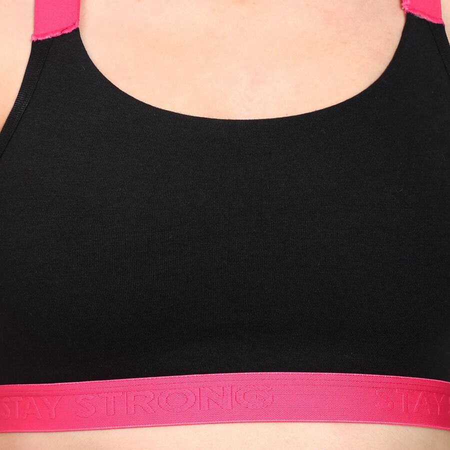 Ladies' Bra, Black, large image number null