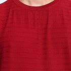 Men's Round Neck Half Sleeves T-Shirt , Maroon, small image number null