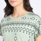 Ladies' Round Neck T-Shirt, हल्का हरा, small