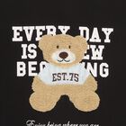Girls' Sweatshirt, काला, small image number null