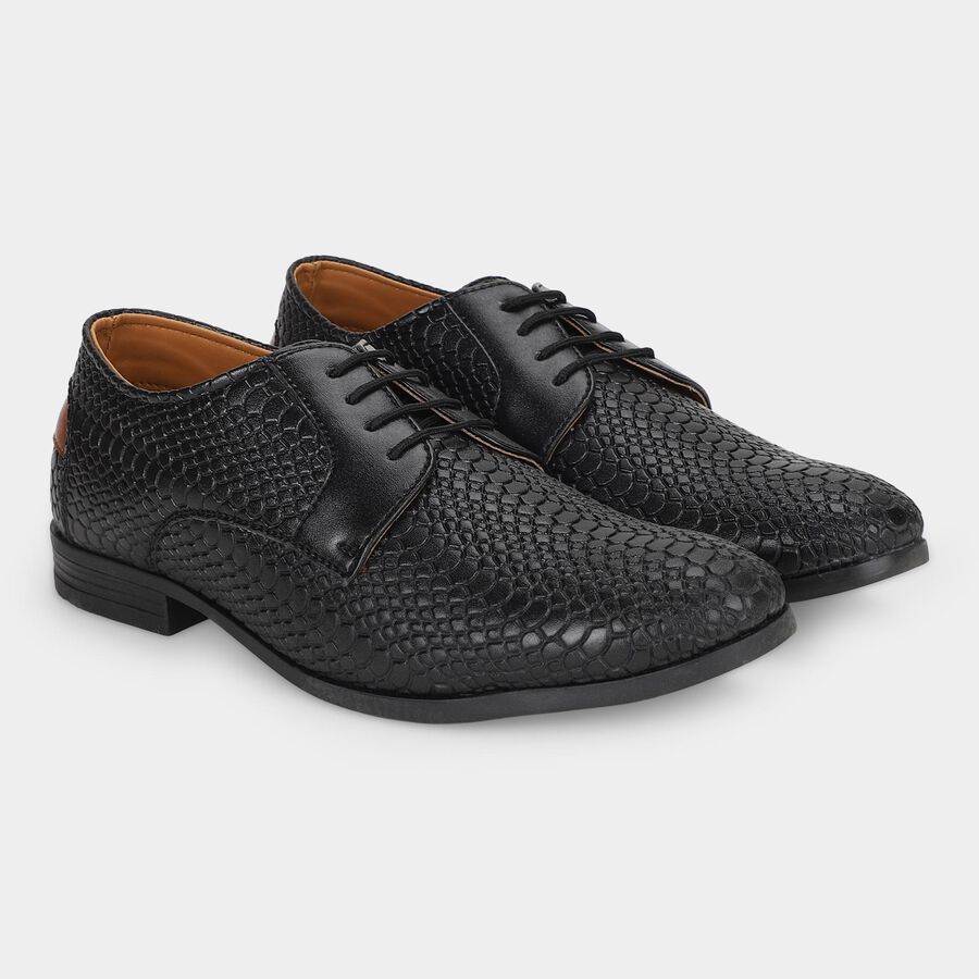 Men's Formal Shoes, काला, large