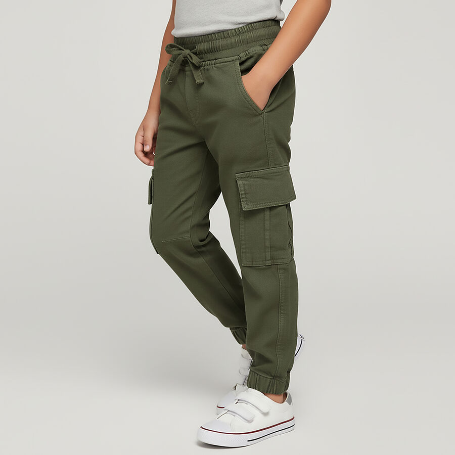Boys' Trouser, ओलिव, large image number null