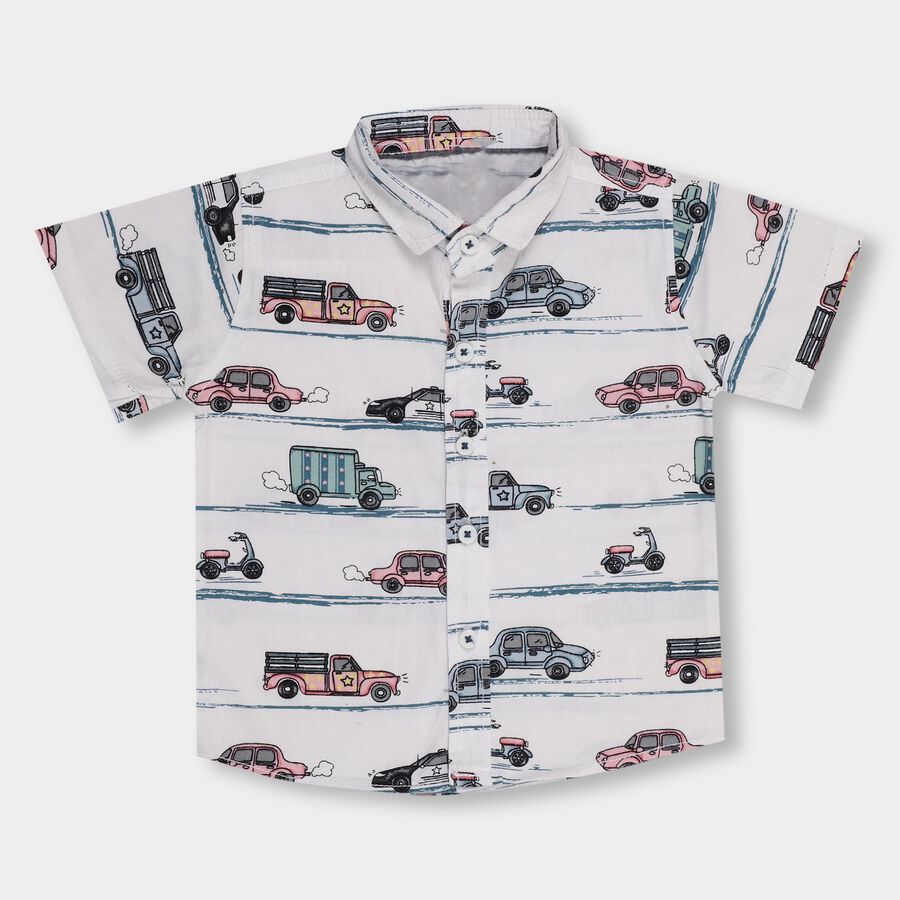 Infants' 100% Cotton Shirt , सफ़ेद, large