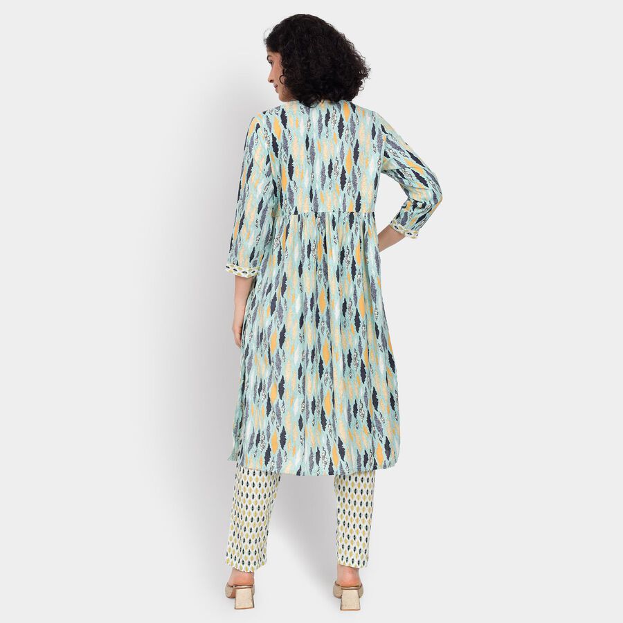 Ladies' Ethnic Set, हल्का हरा, large image number null
