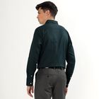 Men's Dark Forest Green Classic Formal Shirt, गहरा हरा, small