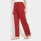 Printed Pyjama, Maroon, small image number null