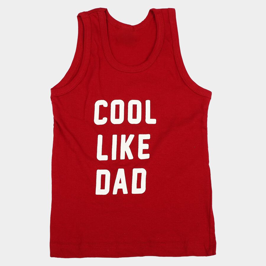 Infants' Vest, Red, large