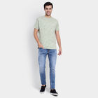 Cotton Round Neck T-Shirt, Light Green, small image number null