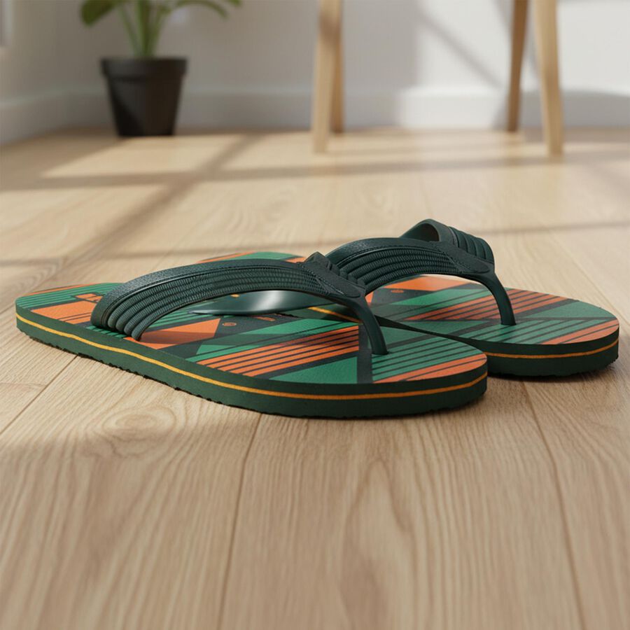 Men's Slipper, Olive, large