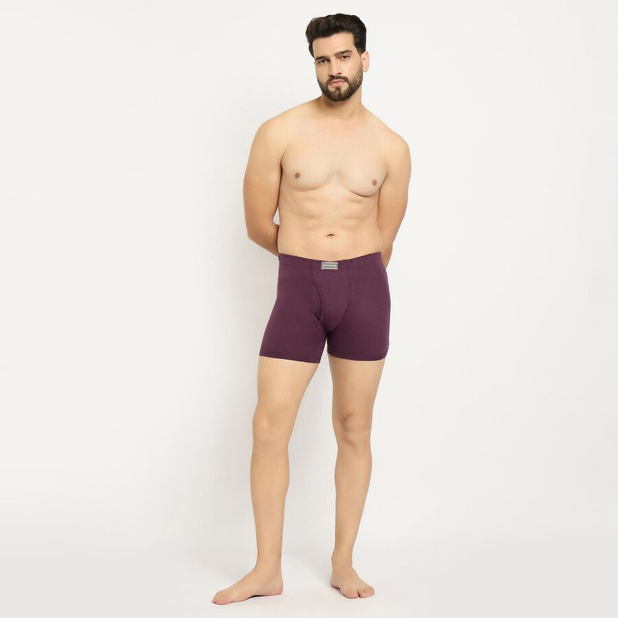Men's 100% Cotton Trunks , वाइन, large image number null