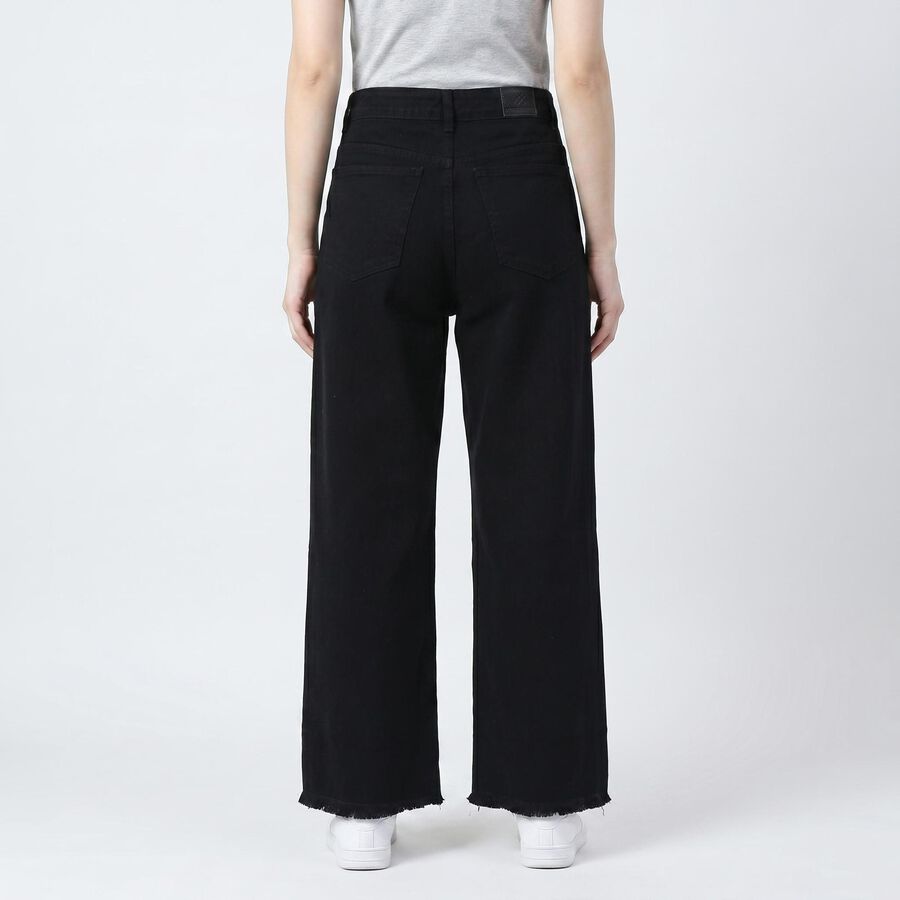 Women's Black Regular Fit Classic Jeans, Black, large