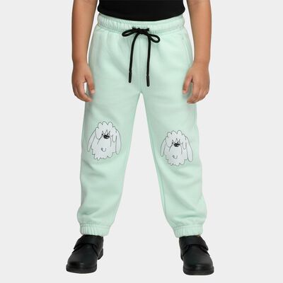 Boys Mint Green Cartoon Printed Elastic Waist Pyjama