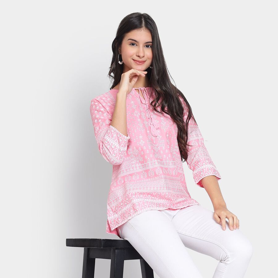 Ladies' Kurti, Pink, large image number null