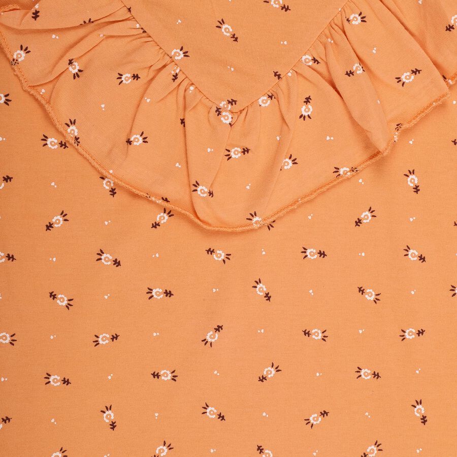 Girls' 100% Cotton T-Shirt, Coral, large image number null