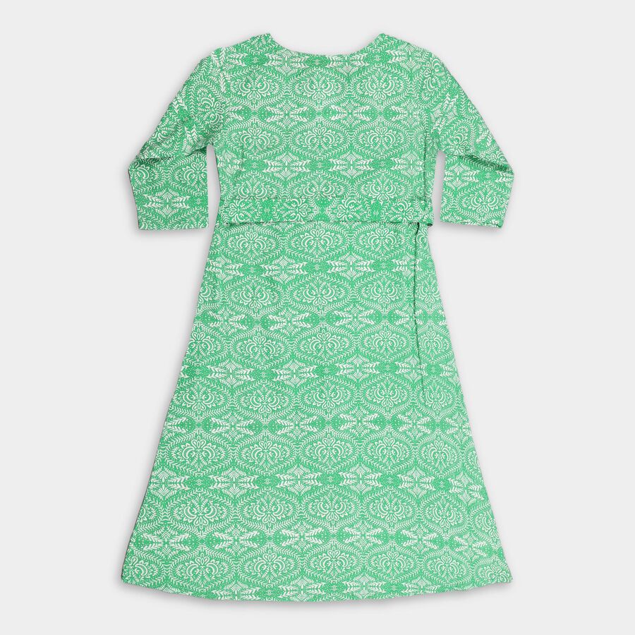 Girls' Dress, Light Green, large image number null